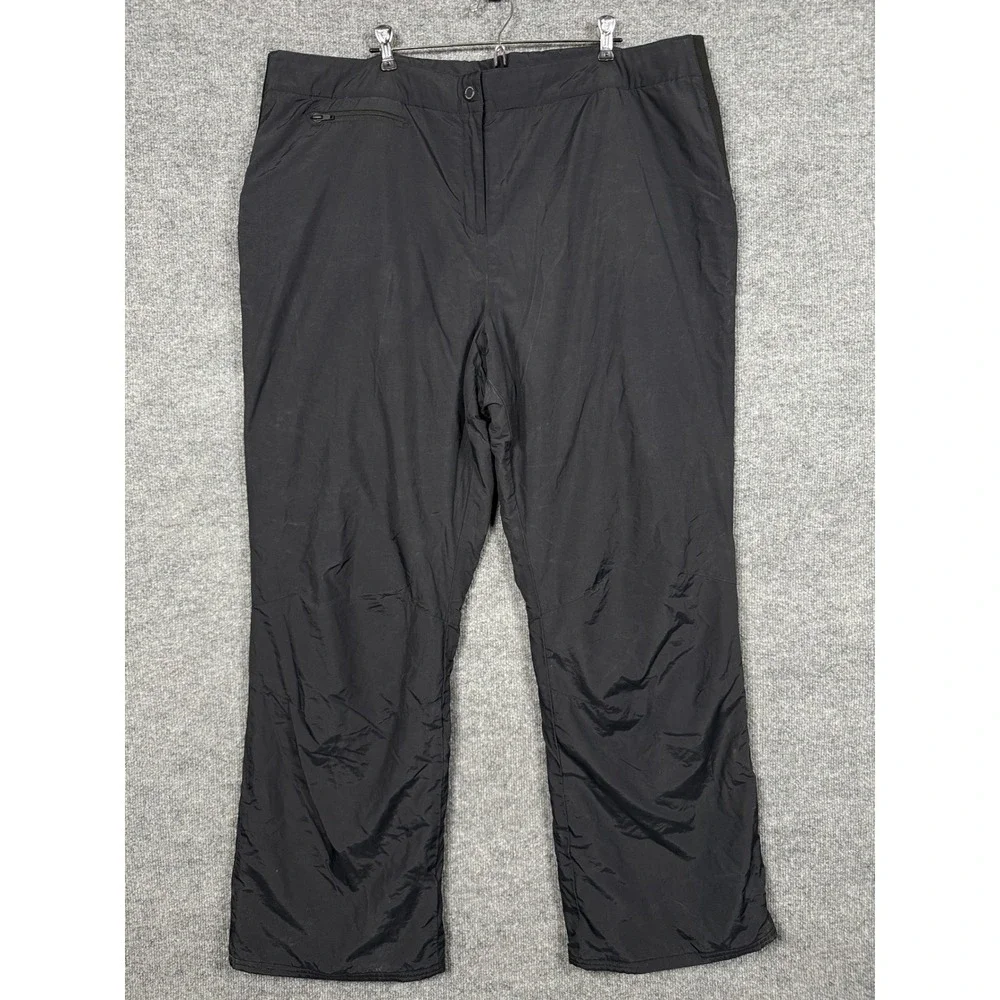 Obermeyer Womens Size 20 Pants Black Nylon Snow Ski‎ Insulated Outdoor Pull On